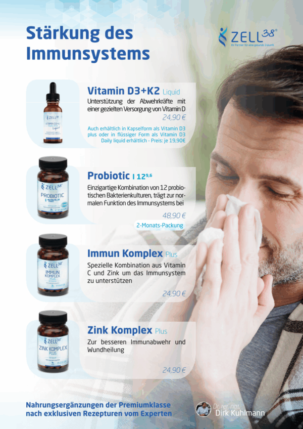 Aufsteller-Zell38-A5 - Stärkung des Immunsystems