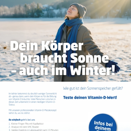 Dein Körper braucht Sonne, auch im Winter